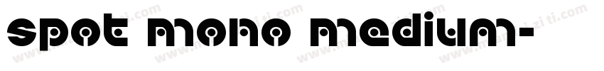 Spot Mono Medium字体转换